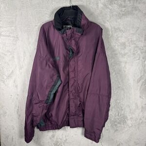 Columbia Bugaboo Jacket Mens 2XL‎ Tall Purple Nylon Full Zip Ski Winter Coat